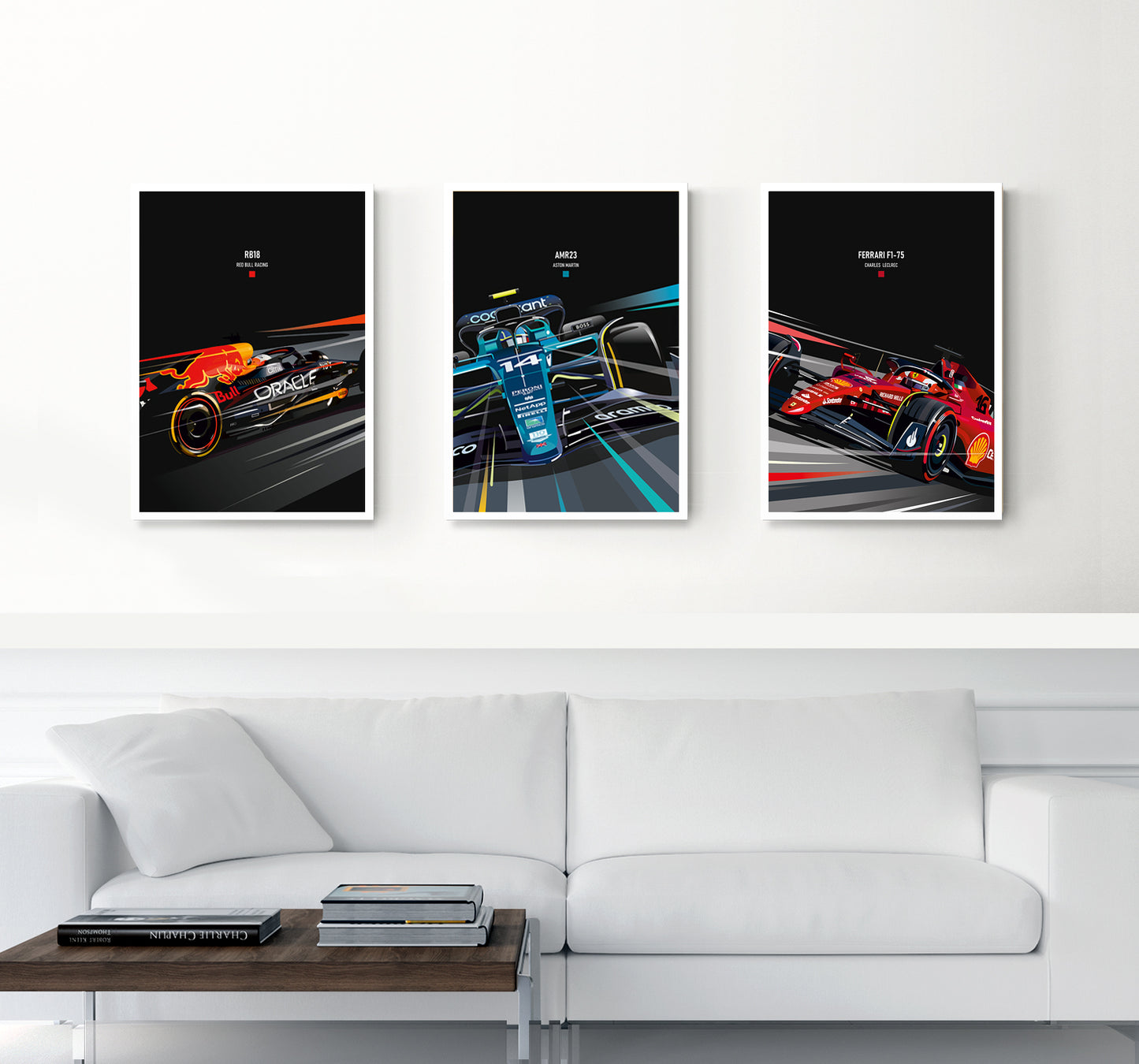 Aston Martin AMR23 Alonso Formula 1 print ā race car wall art