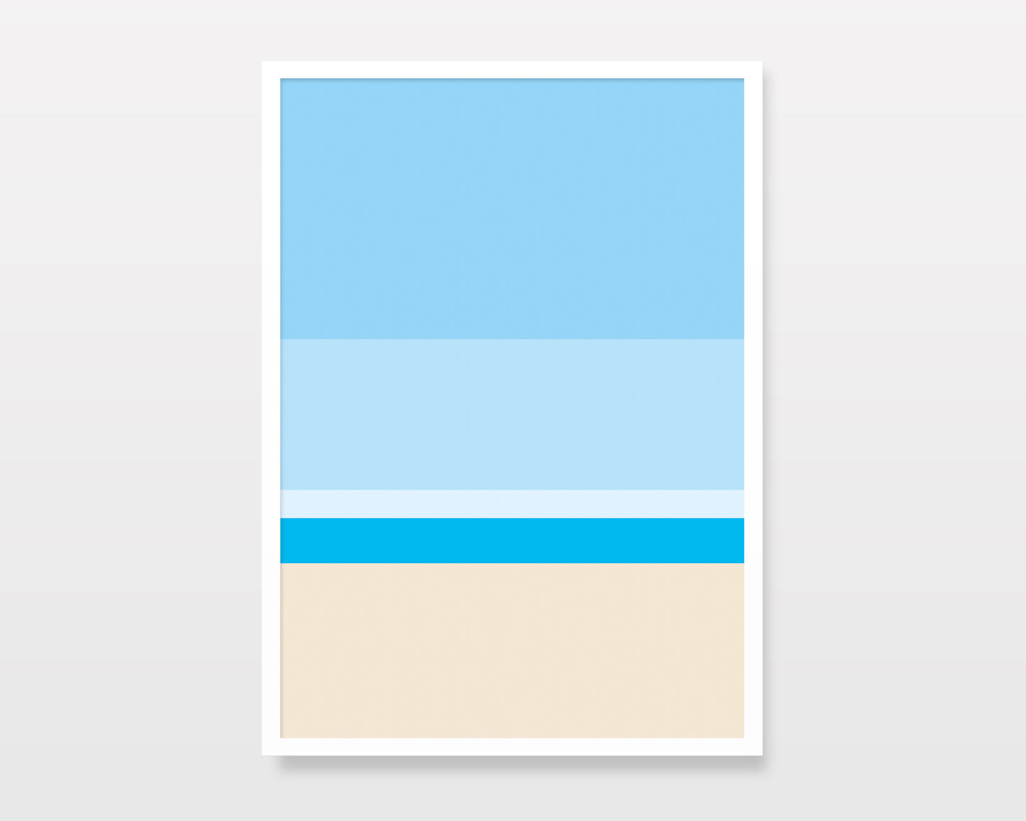 BEACH AND PEACE - Ocean Sea Abstract Art Print