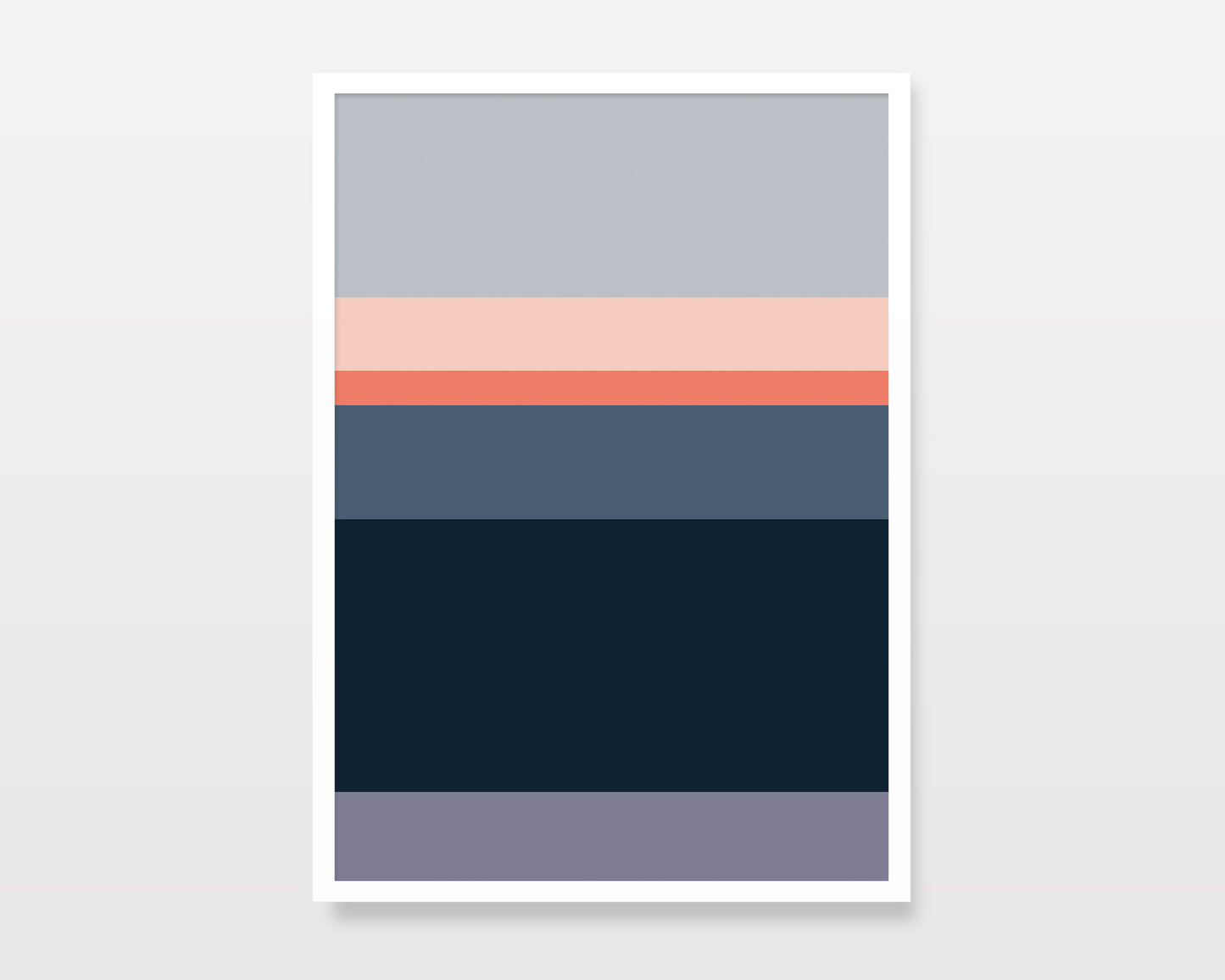 CHAINE DES ARAVIS SUNSET - Abstract Landscape Print