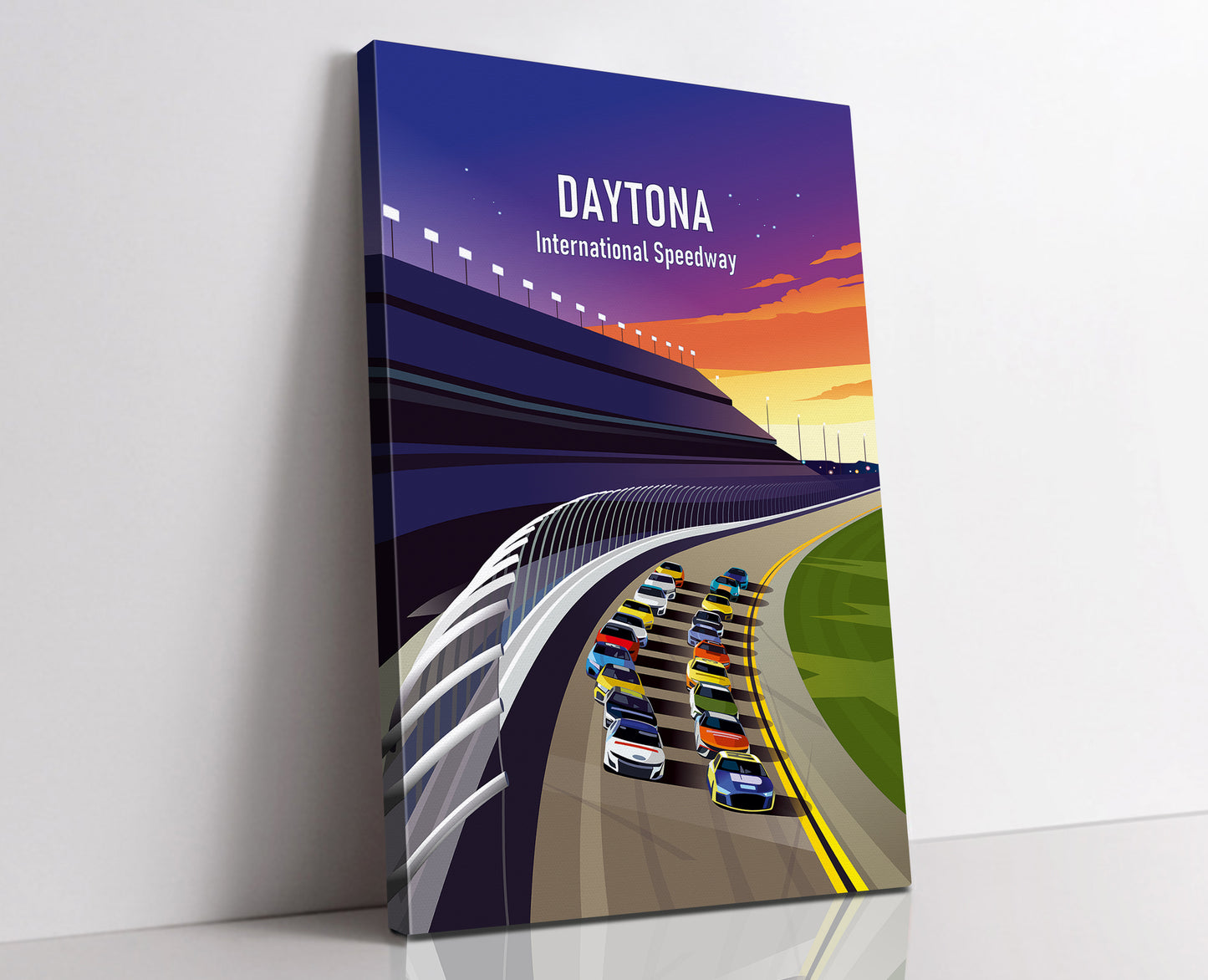 Daytona Speedway Canvas - Nascar Daytona 500 / American race tracks print