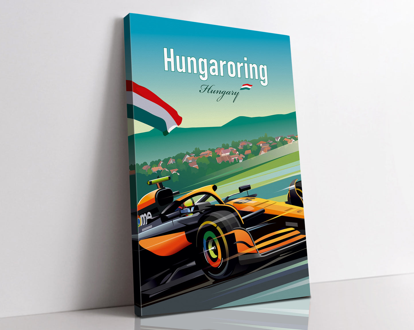 Hungaroring F1 Canvas / Oscar Piastri Print / McLaren F1