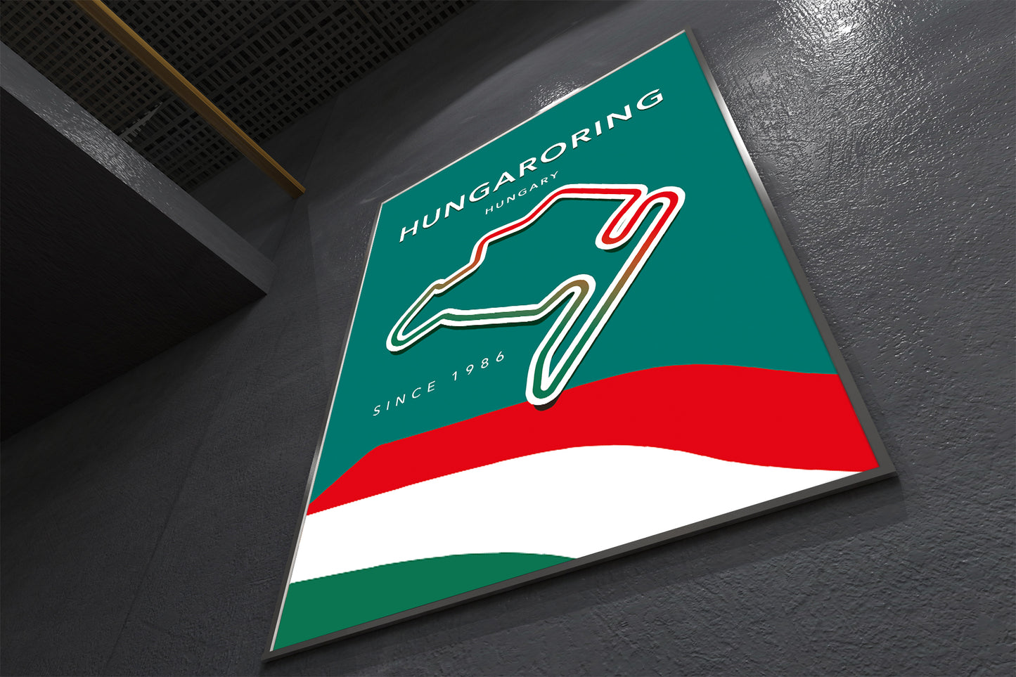 Hungaroring Circuit Track Poster ā Budapest F1 Wall Art