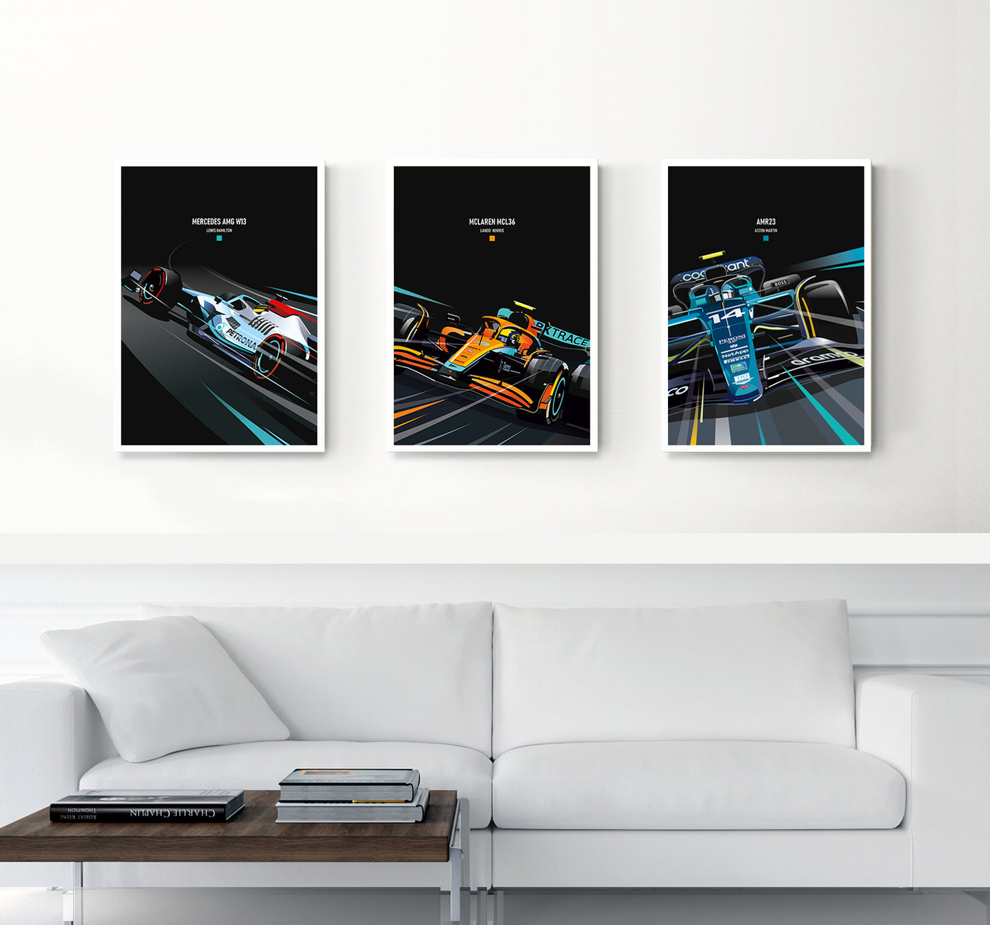 McLaren MCL36 Norris poster ā Formula 1 race car wall art print