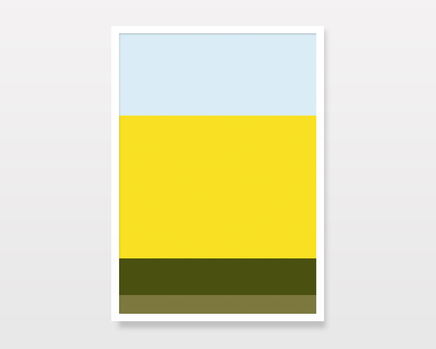 CANOLA FIELD - Abstract Landscape Print