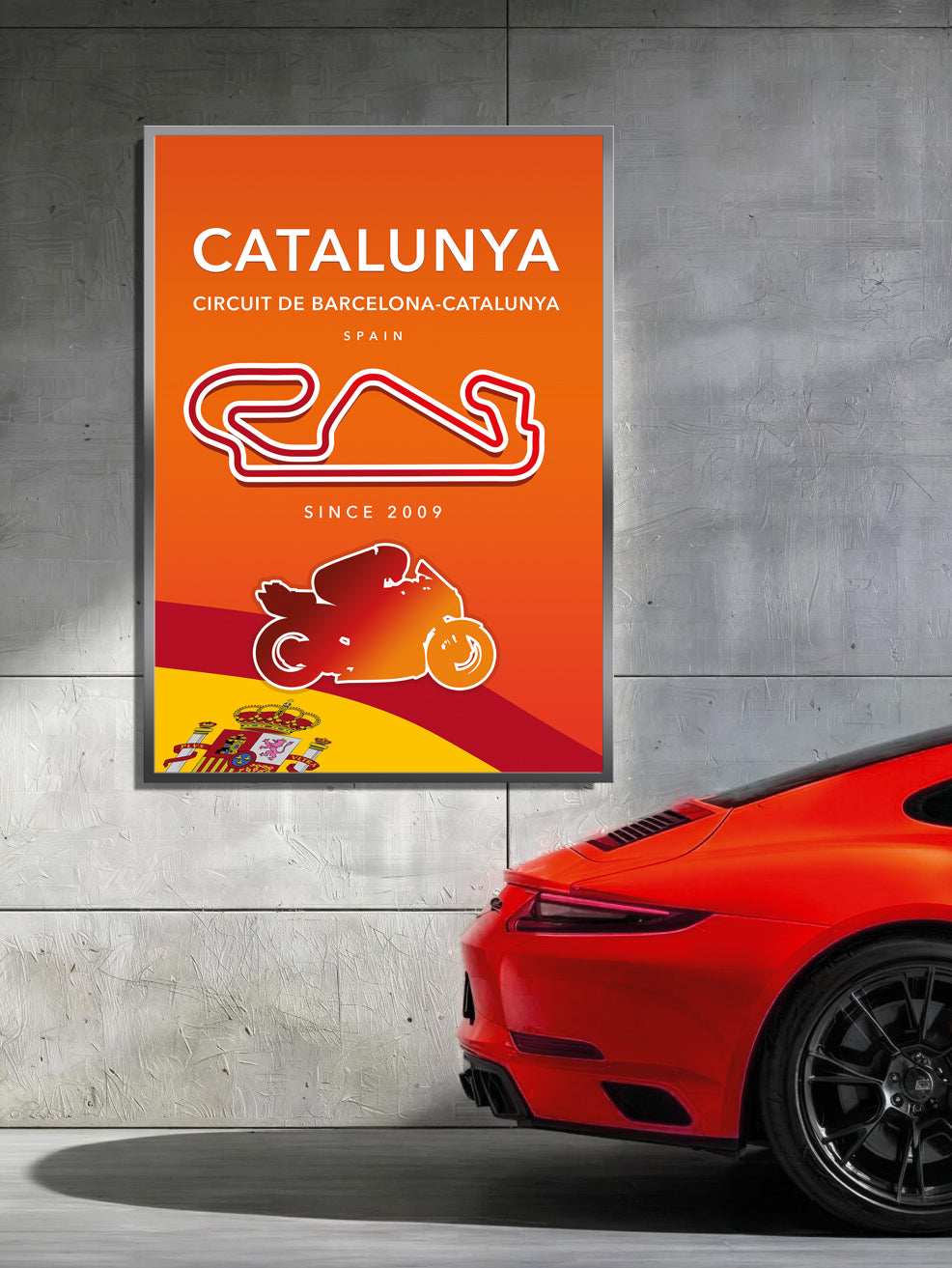 Barcelona-Catalunya MotoGP poster print β Spain wall art final