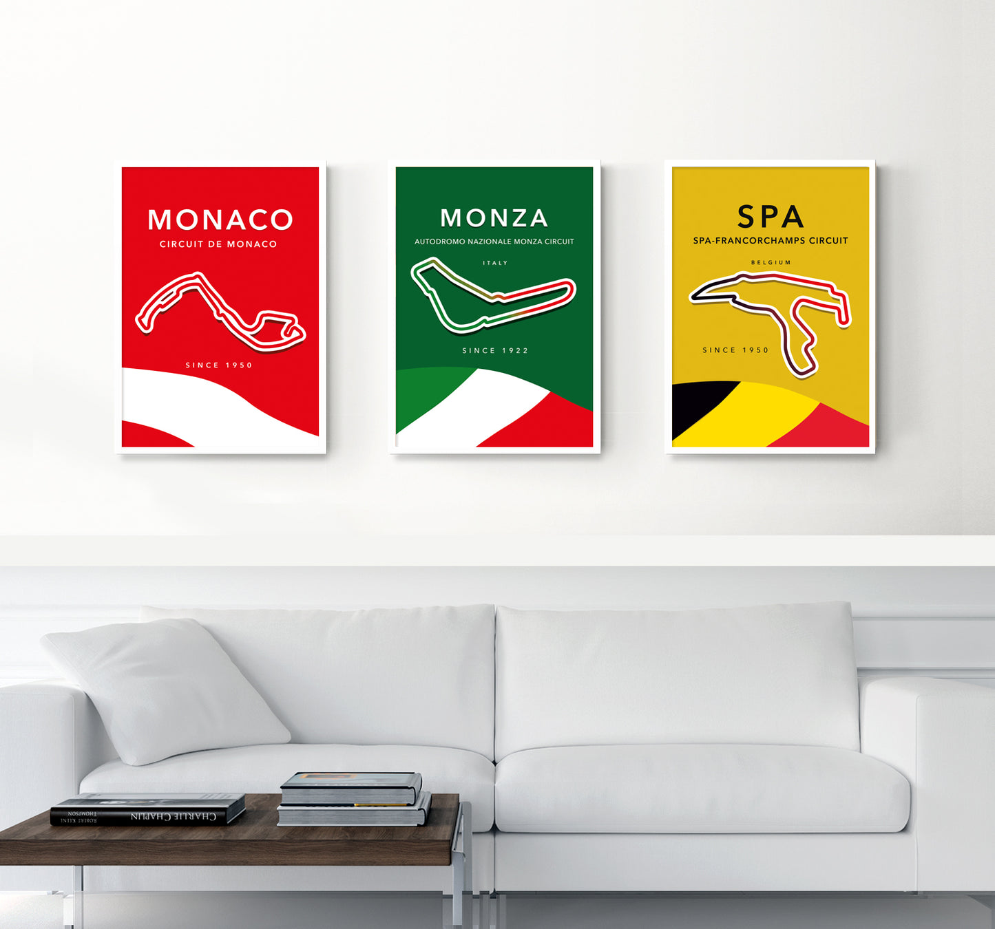 Monza F1 circuit track map poster print ā Italian Grand Prix wall art