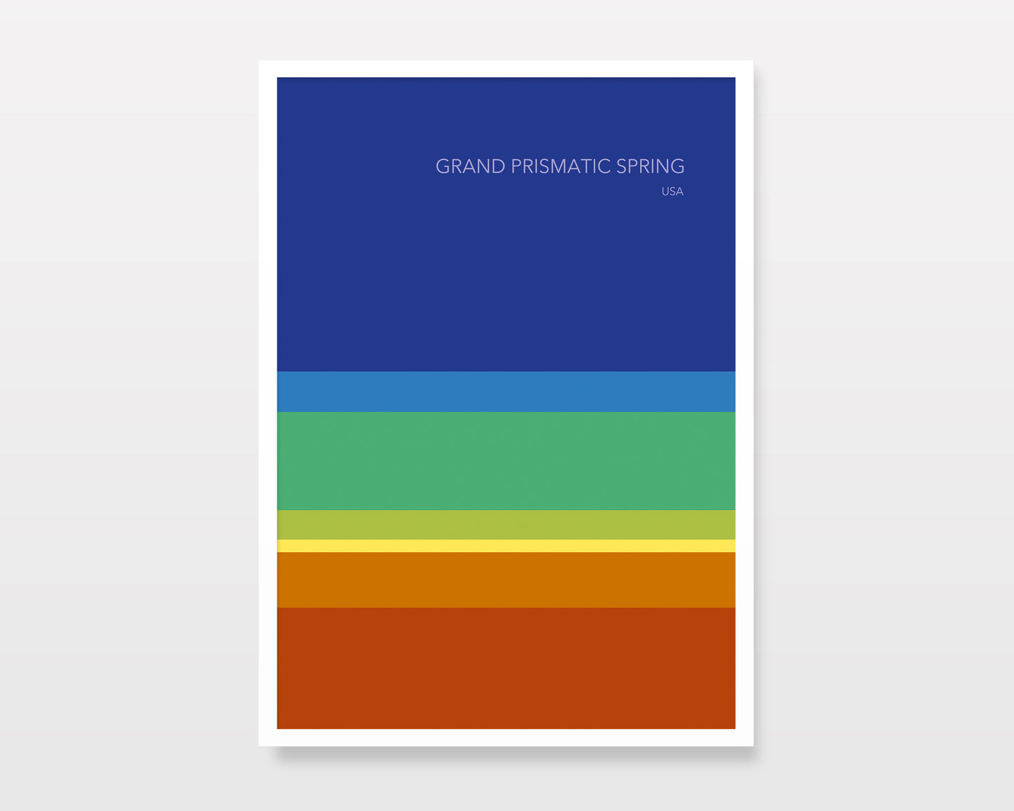 GRAND PRISMATIC SPRING - Abstract Travel Art Print