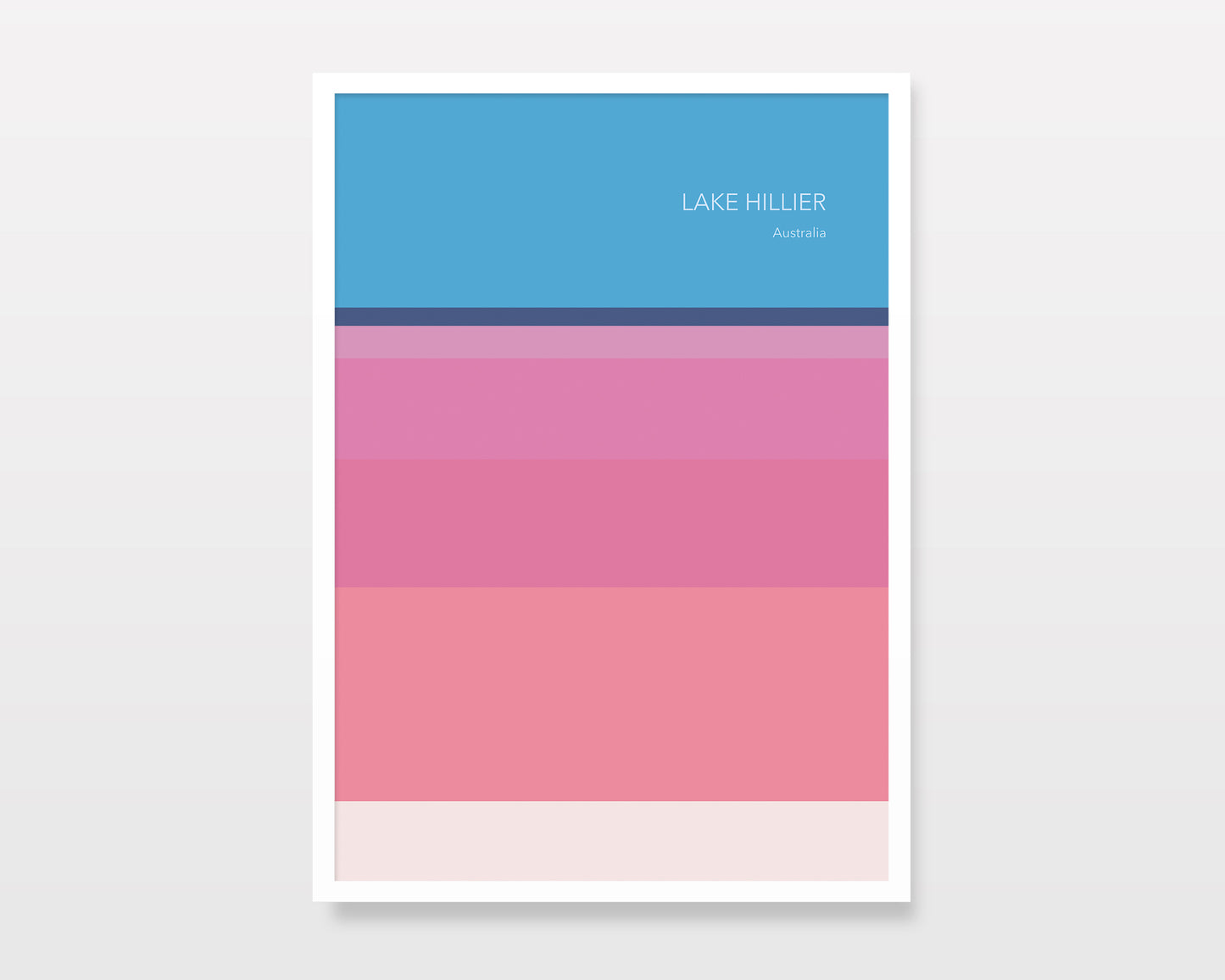 LAKE HILLER AUSTRALIA - Abstract Travel Art Print