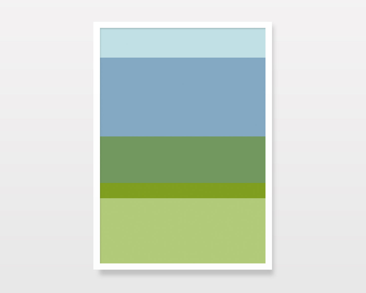 MISTY JUNGLE - Abstract Landscape Print
