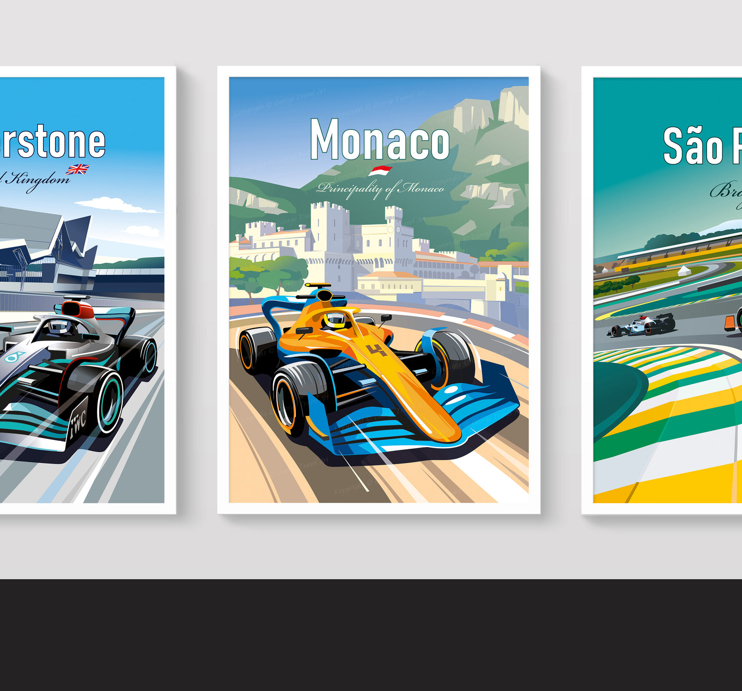 Monaco F1 poster ā McLaren wall art second angle