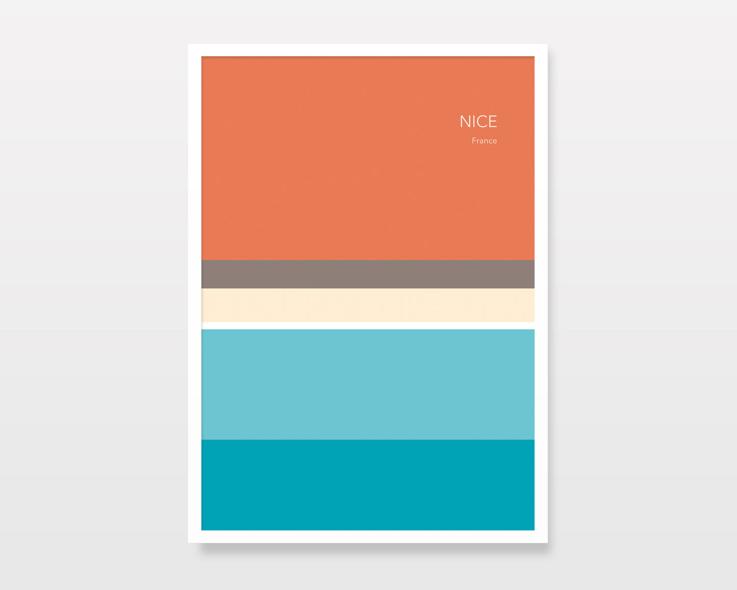 NICE COTE D'AZUR - Minimalist Travel Art Print