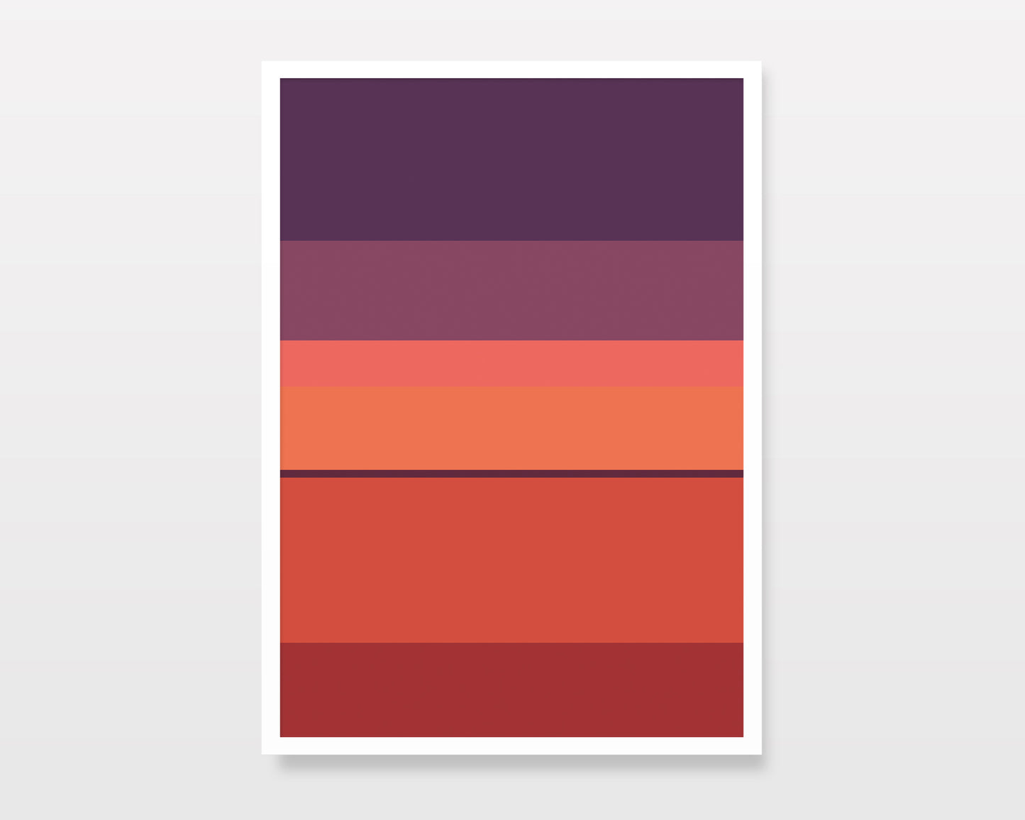 POCONOS SUNSET - Abstract Minimal Landscape Art Print