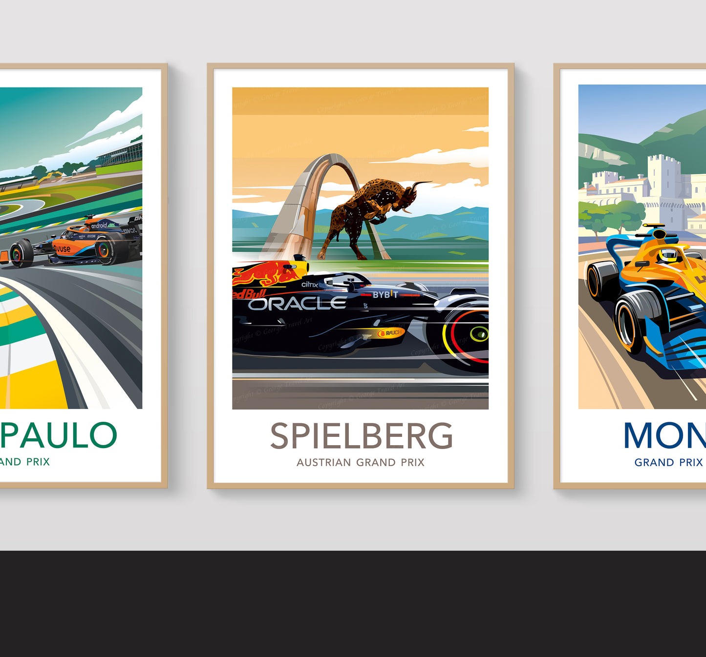Spielberg Austrian Grand Prix F1 poster β Red Bull Ring wall art second angle