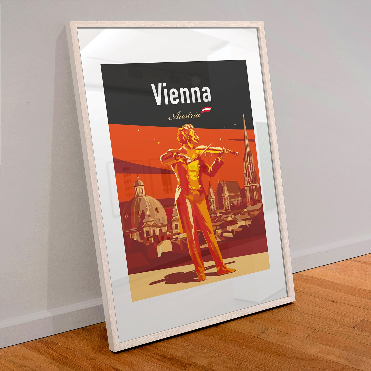 Vienna Austria Travel poster / Vienna Travel Print / Classical Music Poster
