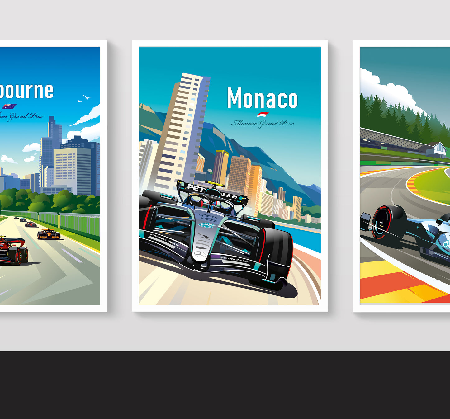 Kimi Antonelli Monaco 2026 Poster – Mercedes F1 Wall Art