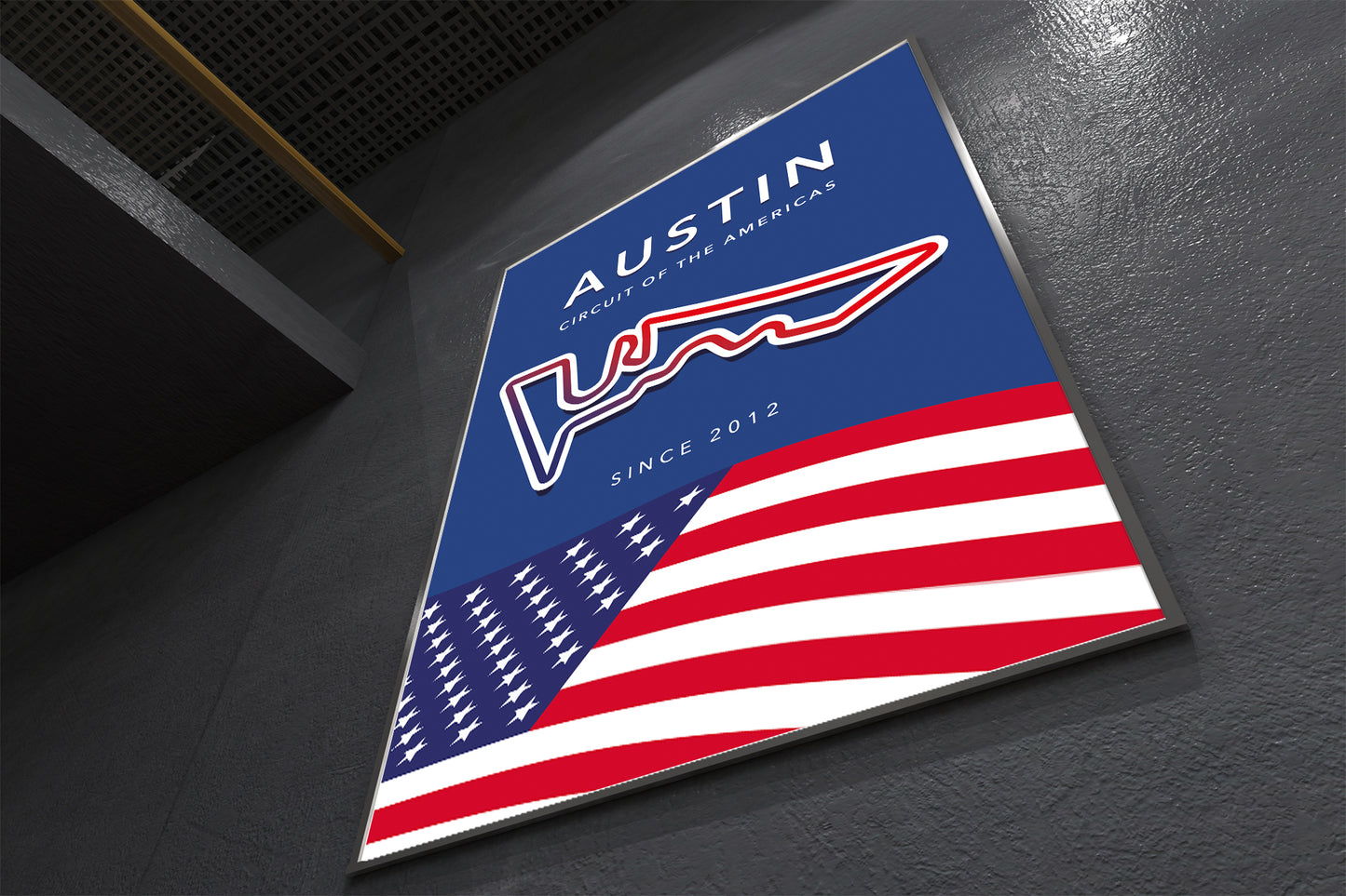 Circuit of the Americas Track Poster – Austin F1 Circuit Wall Art