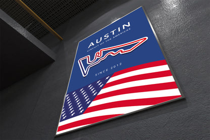 Circuit of the Americas Track Poster – Austin F1 Circuit Wall Art
