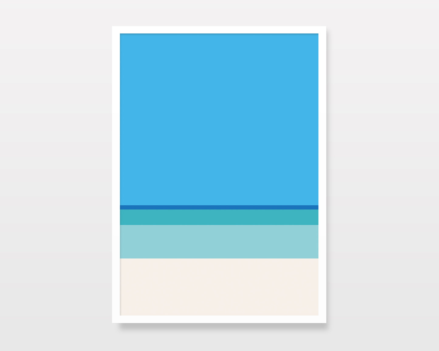 BLUE MEDITATION - Ocean Sea Abstract Landscape Print