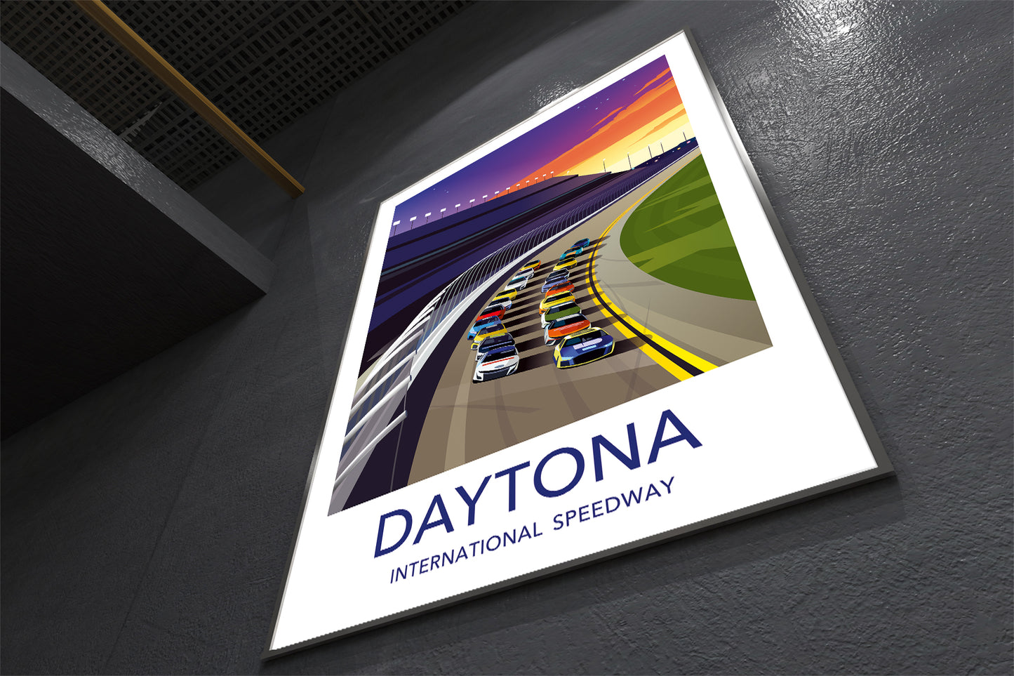 Daytona 500 - Daytona International Speedway Poster, Nascar race,