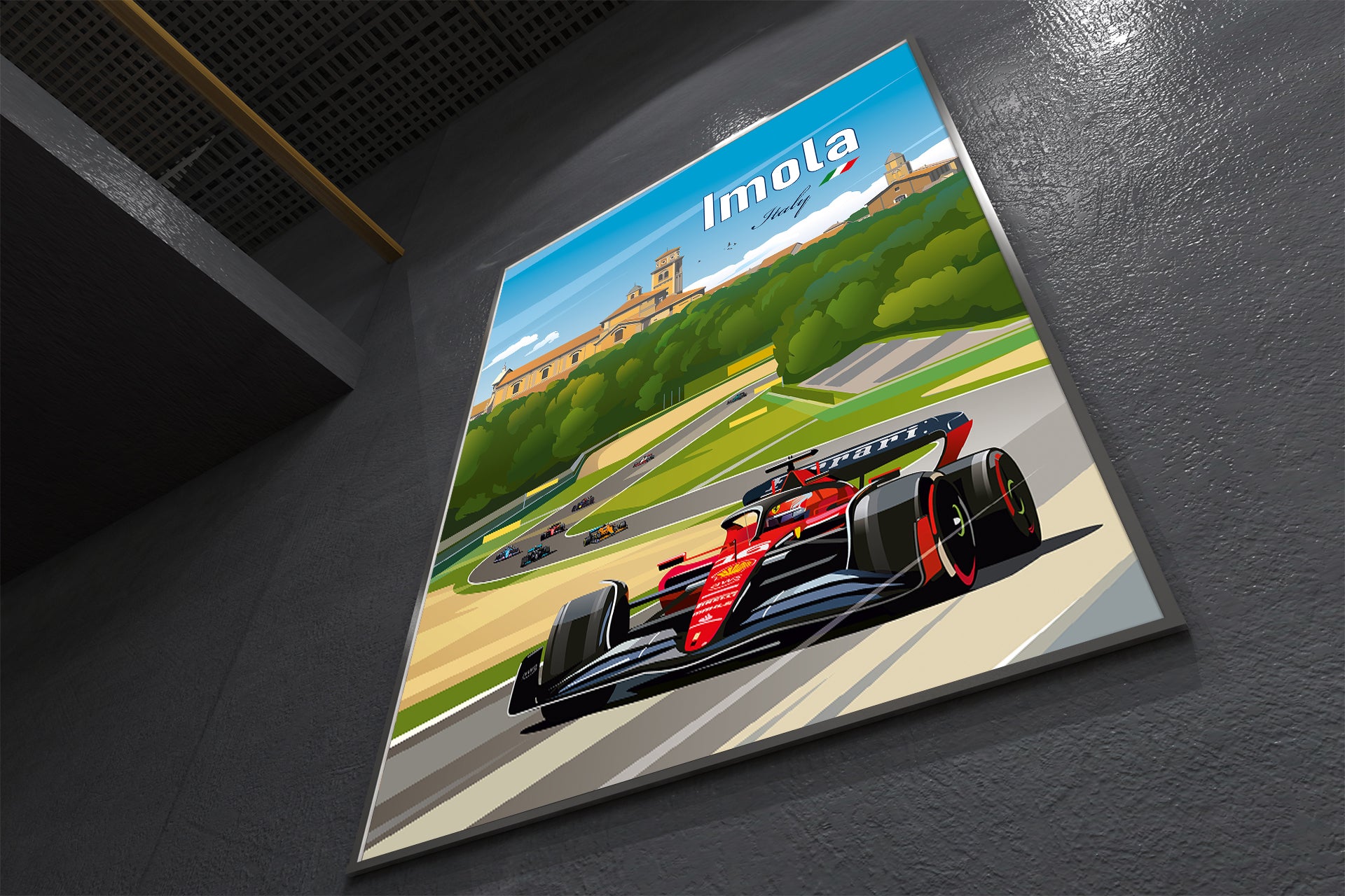 Imola Formula 1 poster – Ferrari Italian Grand Prix racing wall art print