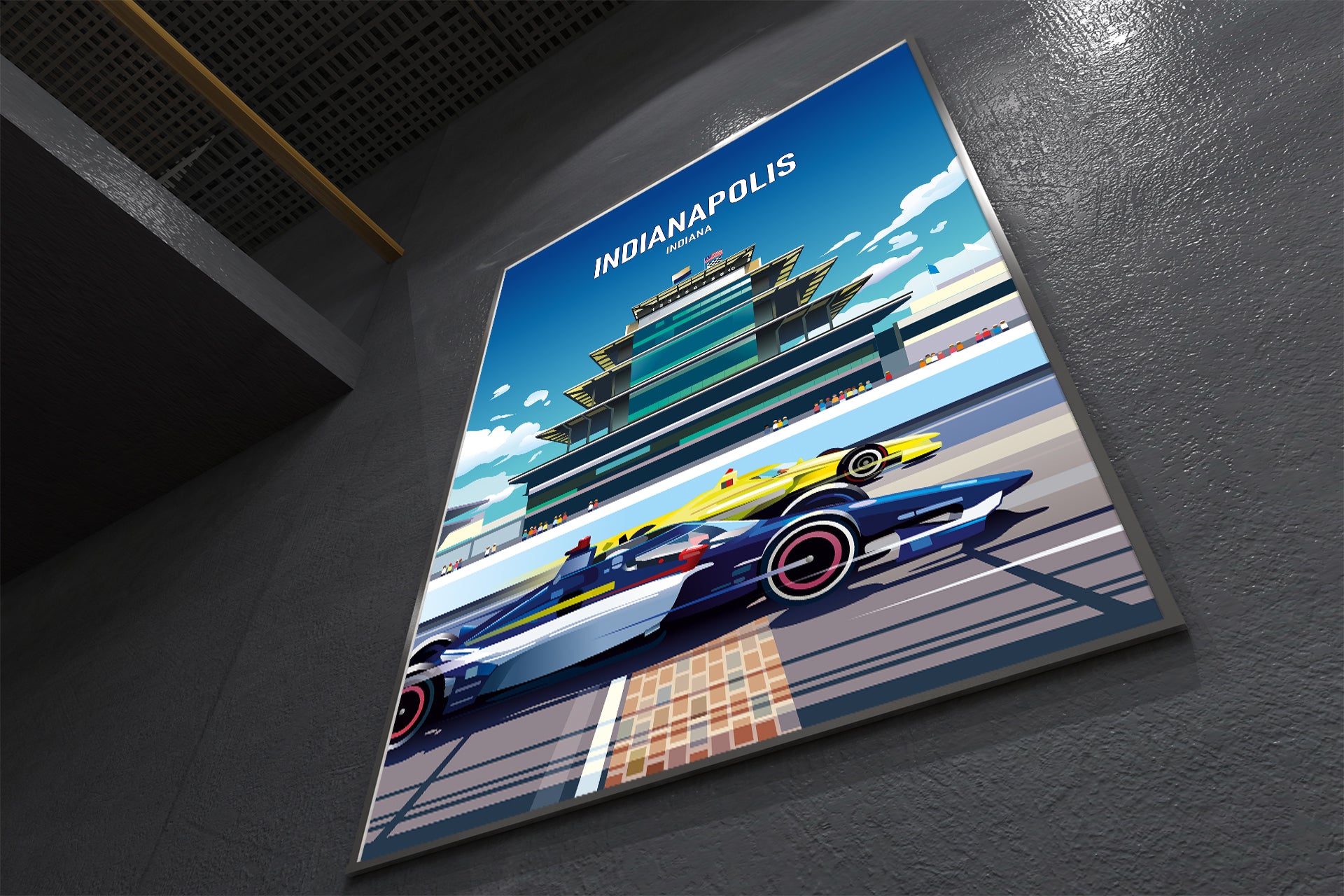 Indy Motor Speedway poster print – Indianapolis 500 wall art