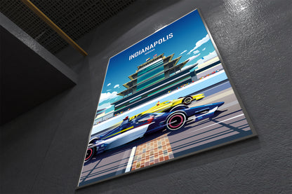 Indy Motor Speedway poster print – Indianapolis 500 wall art