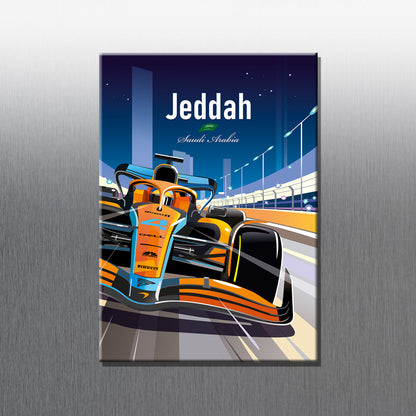 Jeddah F1 fridge magnet – Formula 1 Grand Prix gift