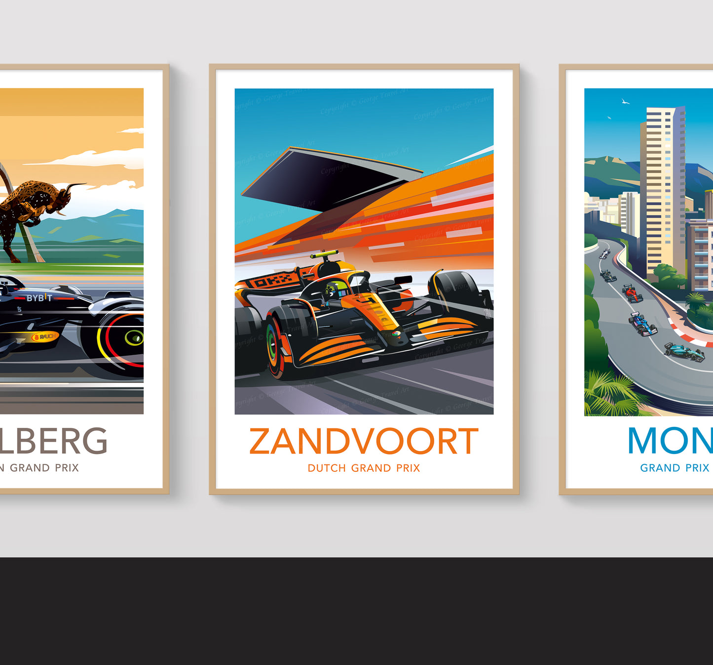 Lando Norris 2024 F1 poster – Zandvoort McLaren wall art second angle