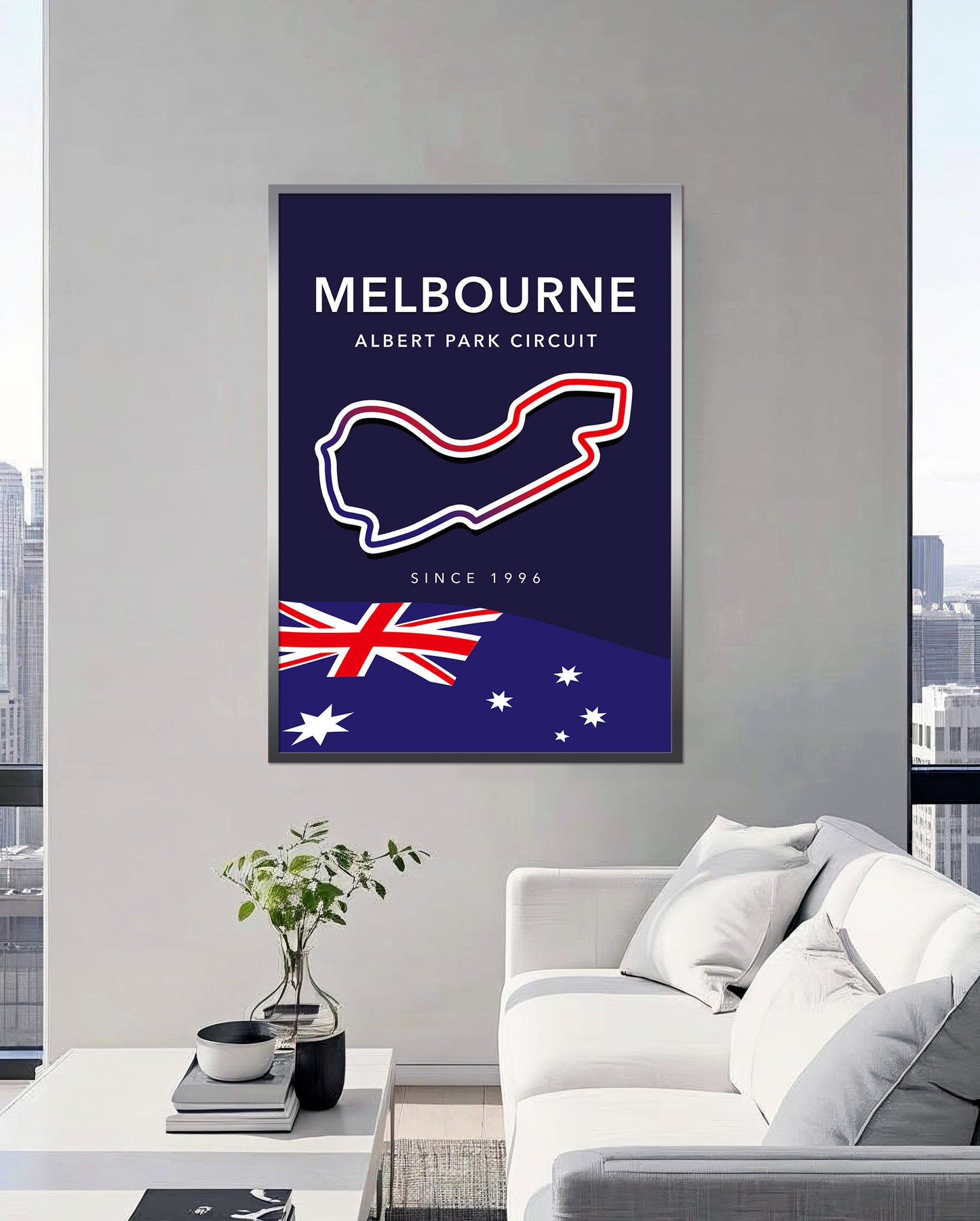Albert Park Circuit Track Poster – Melbourne F1 Wall Art