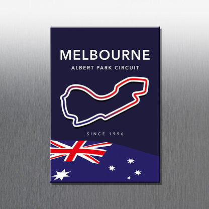 Melbourne F1 circuit magnet – Formula 1 Grand Prix track layout