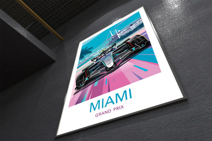 Miami 2026 Mercedes F1 poster – Kimi Antonelli Formula 1 print