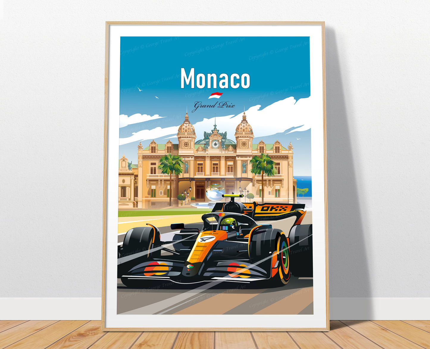 Monaco GP 2005 Lando Norris F1 poster – wall art print
