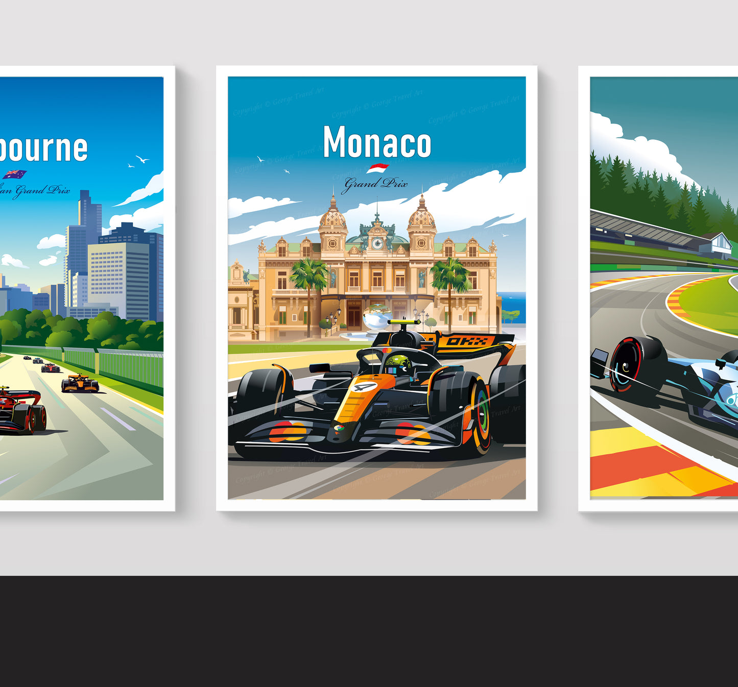 Monaco GP 2005 Lando Norris F1 print – wall art second angle