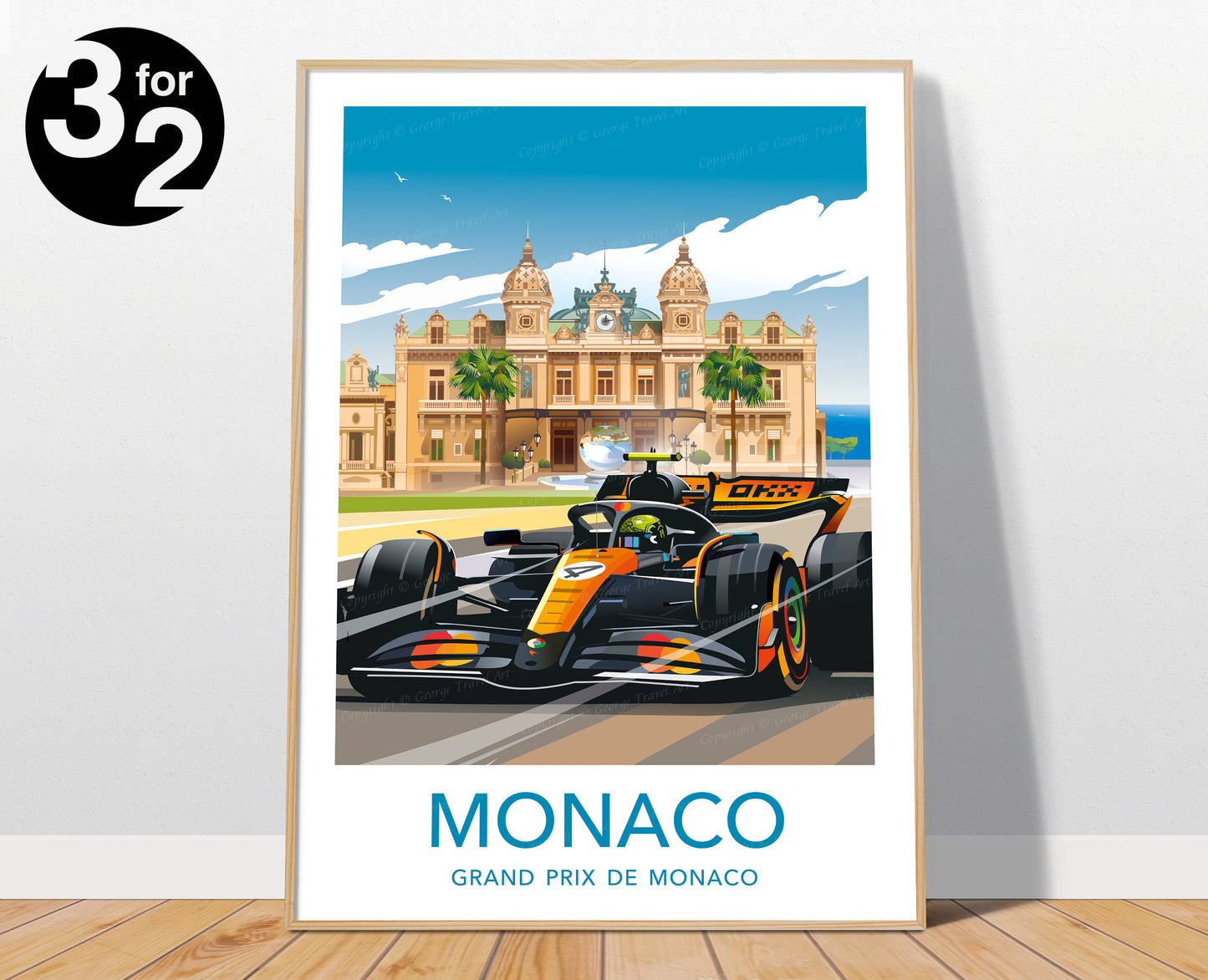 Monaco F1 Grand Prix 2005 Print / Lando Norris Poster
