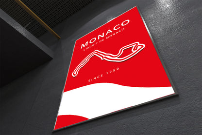Circuit de Monaco Track Poster – Formula 1 Racing Circuit Wall Art