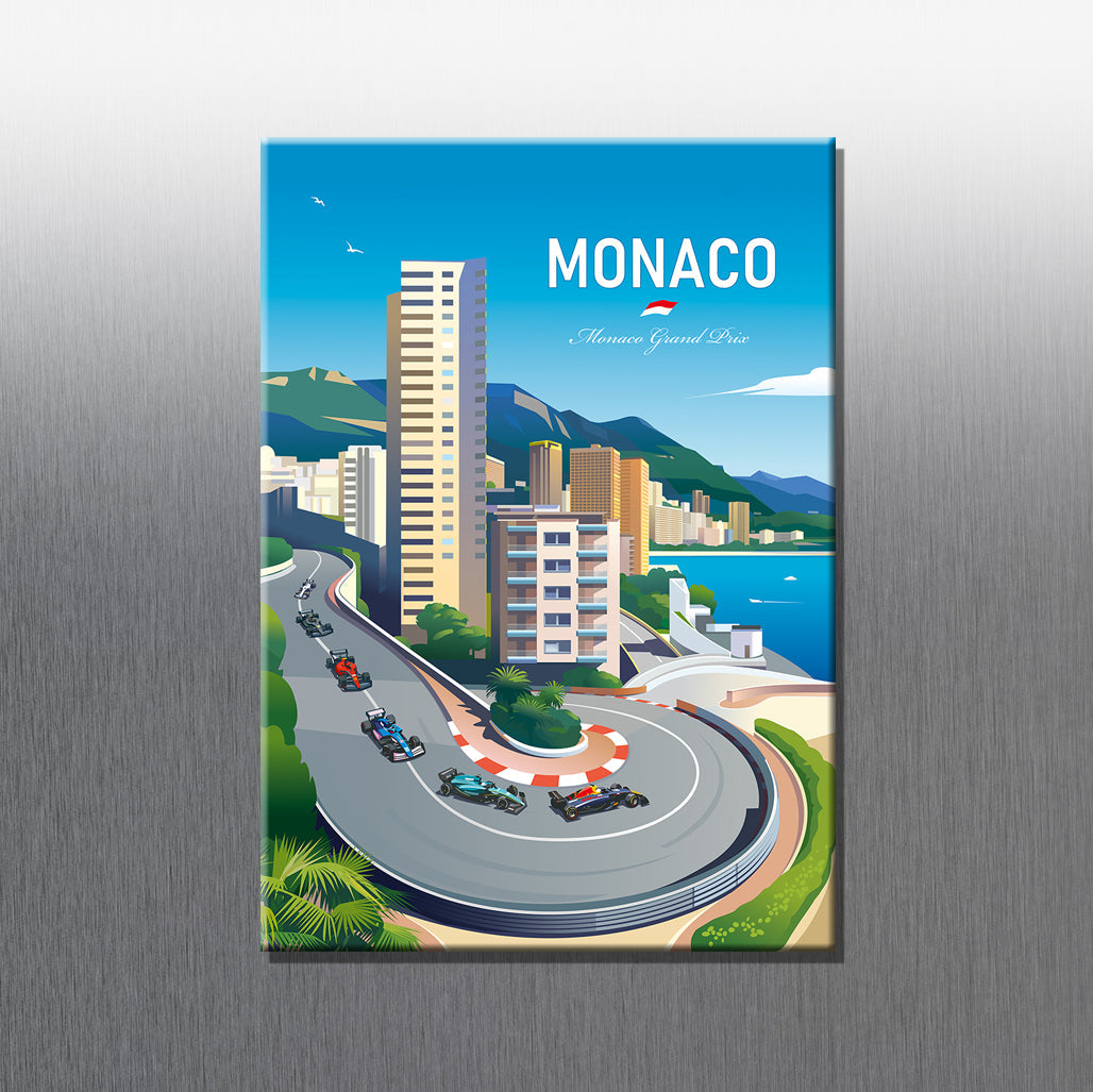 Monaco Grand Prix F1 fridge magnet – Formula 1 gift