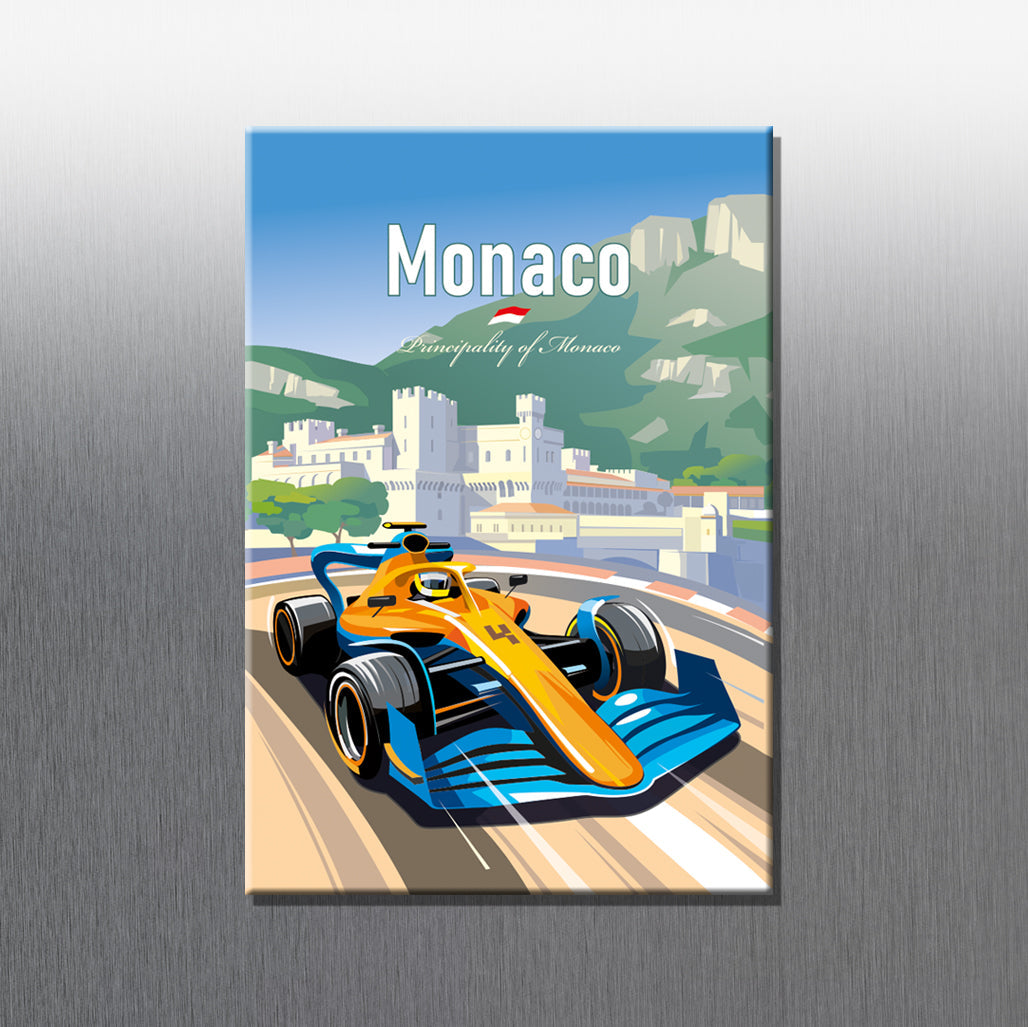 Monaco McLaren F1 fridge magnet – Formula 1 Grand Prix gift