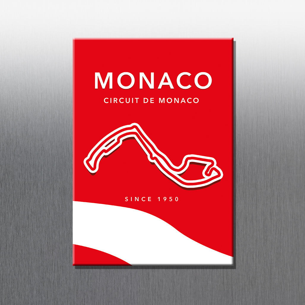 Monaco F1 circuit magnet – Formula 1 Grand Prix track layout