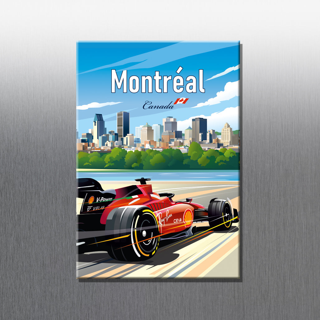 Montreal Ferrari F1 fridge magnet – Formula 1 Grand Prix gift