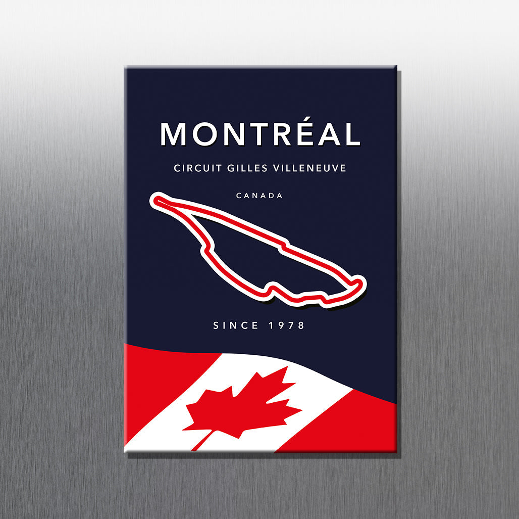Montréal F1 circuit magnet – Formula 1 Grand Prix track layout
