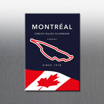 Montréal F1 circuit magnet – Formula 1 Grand Prix track layout