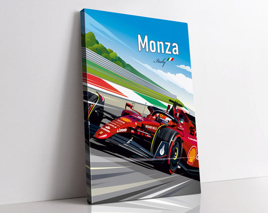 Monza F1 Canvas Print / Ferrari Formula1 / F1 Gift