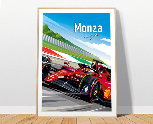 Monza F1 poster print – Ferrari Italian Grand Prix wall art