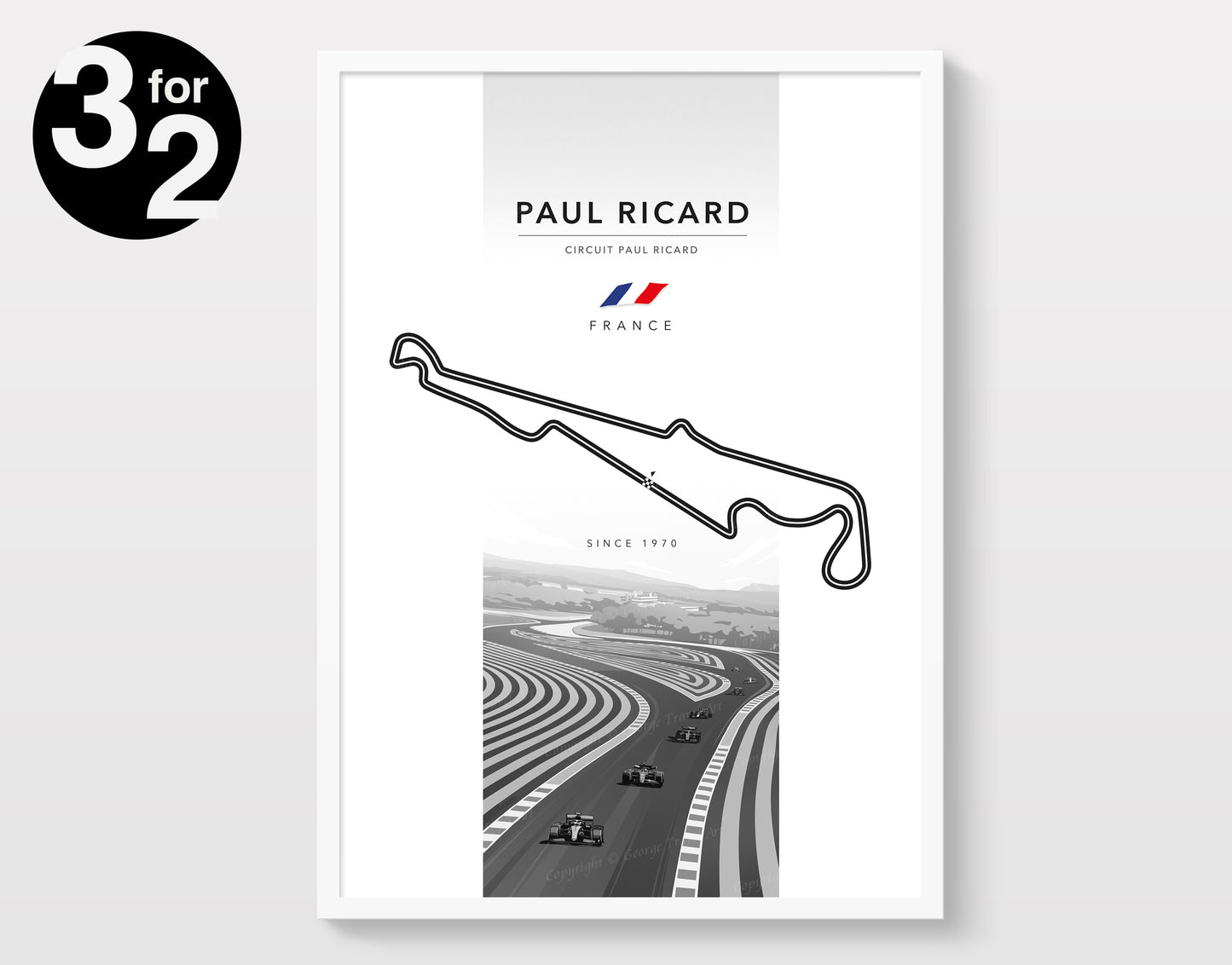 Paul Ricard F1 Circuit Poster / Formula-1 French Grand Prix