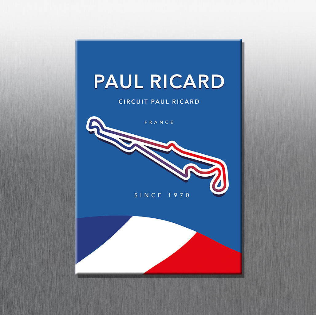 Paul Ricard F1 circuit magnet – Formula 1 Grand Prix track layout
