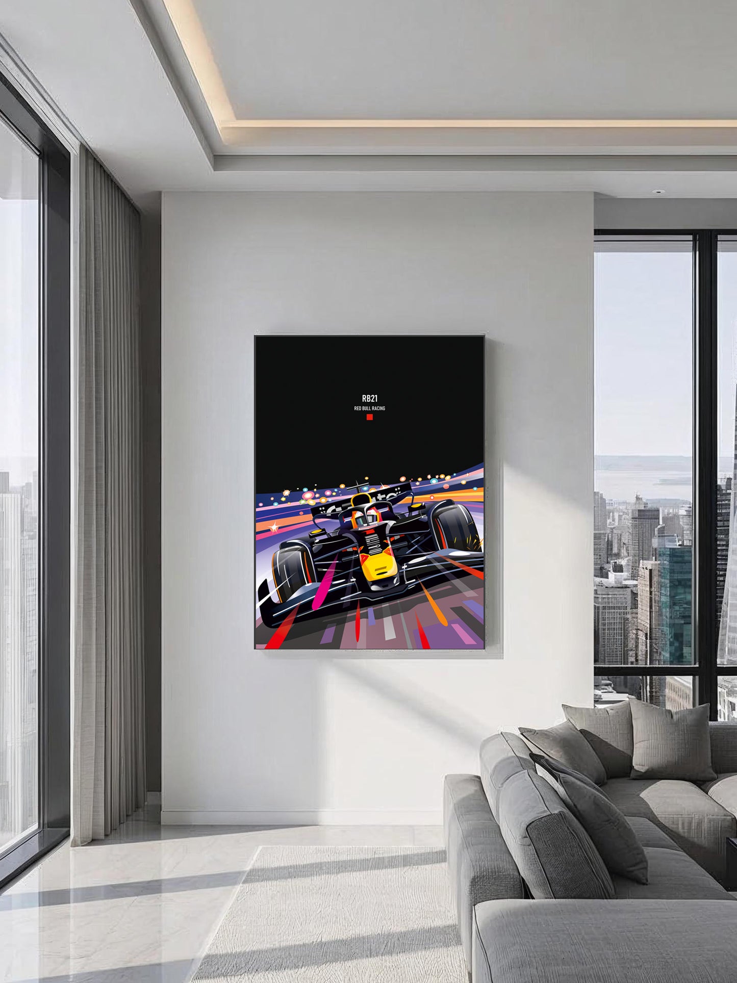 Max Verstappen RB21 Poster – Red Bull Formula 1 Wall Art