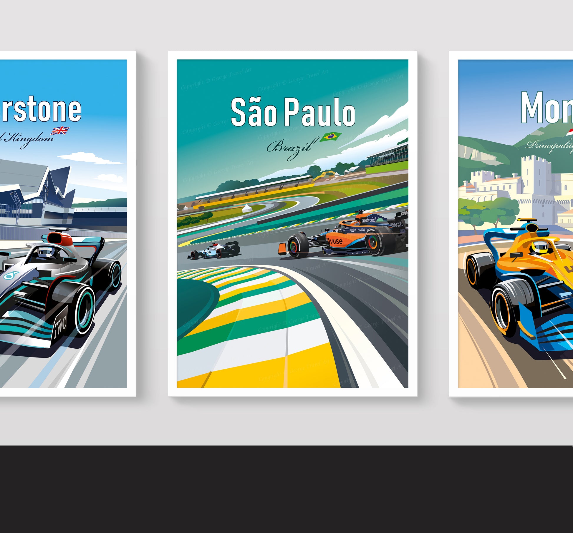 São Paulo F1 poster – McLaren wall art second angle