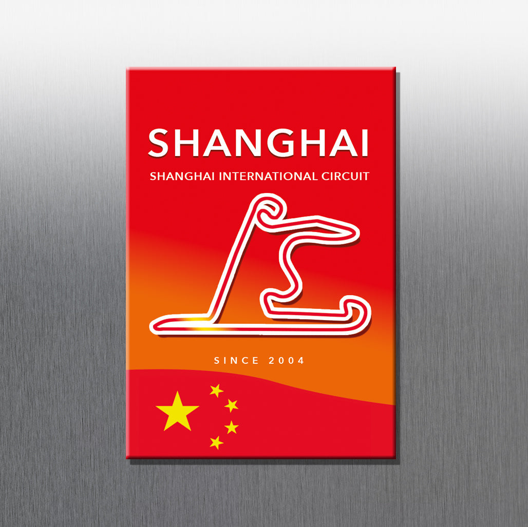 Shanghai F1 circuit magnet – Formula 1 Grand Prix track layout