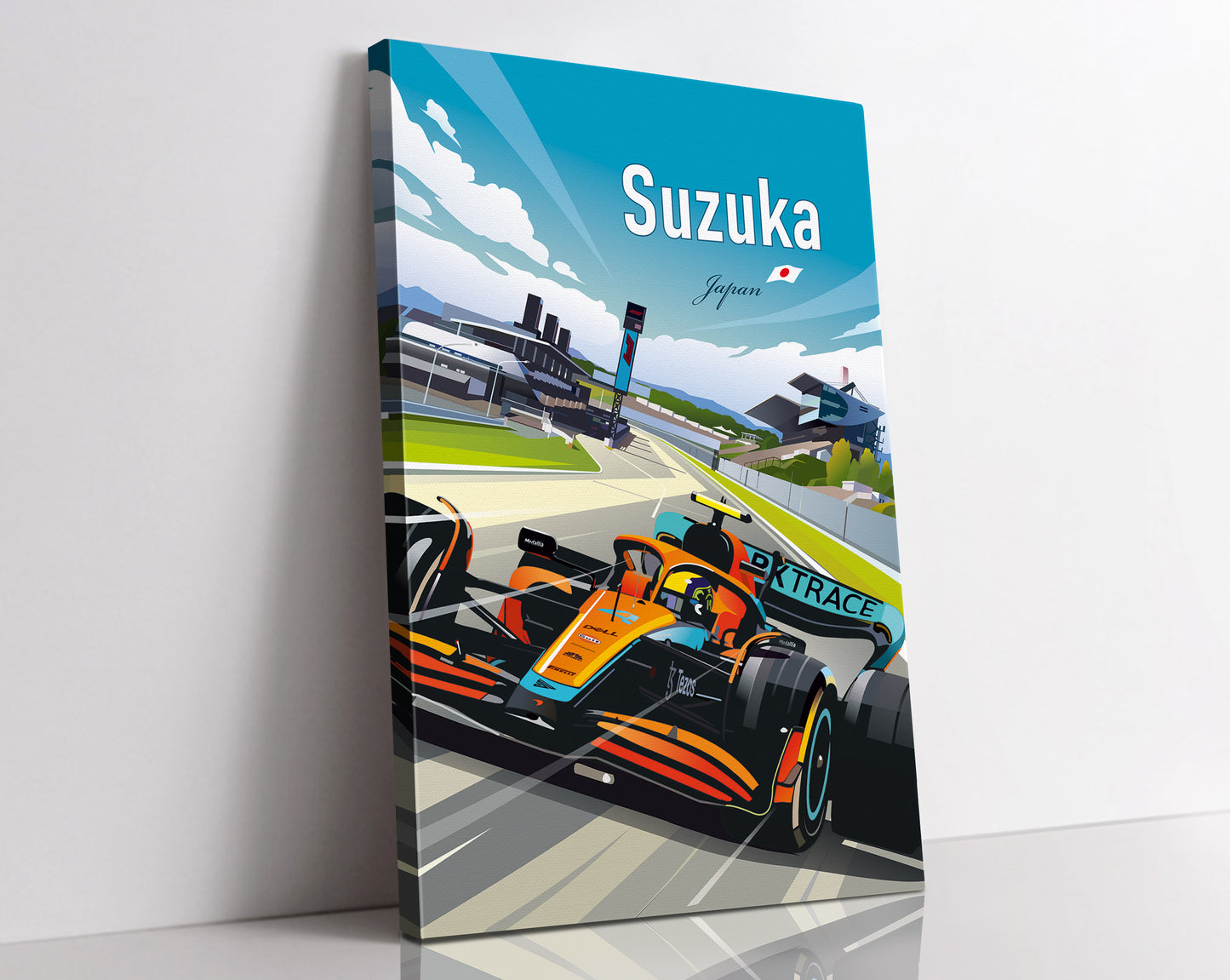 Suzuka F1 Canvas / McLaren Lando Norris / Japanese GP/ F1 Wall Art
