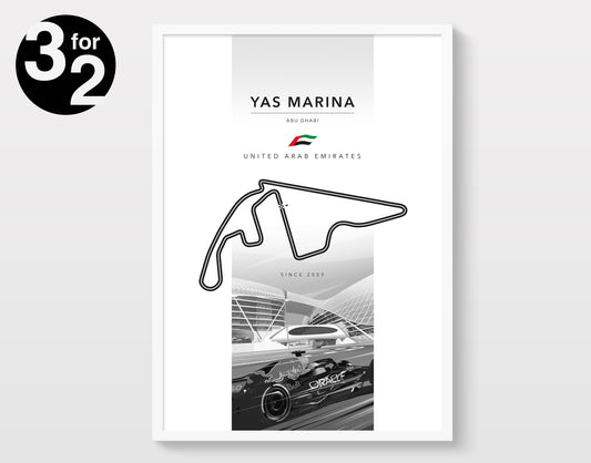 Circuit F1 Yas Marina Poster / Abu Dhabi Grand Prix